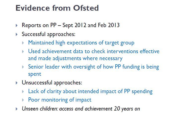 Ofsted - Impact on PP