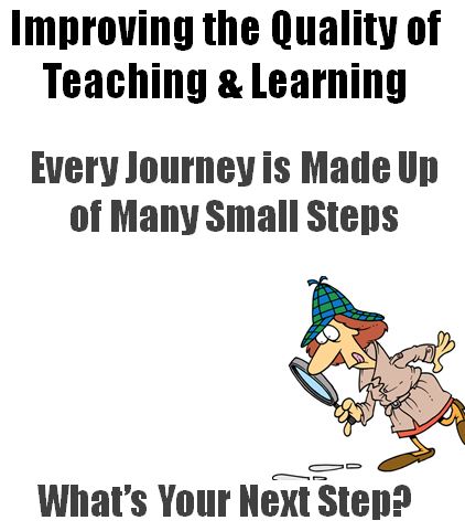 Front Cover of the New Improving Teaching Resource: What's Your Next Step