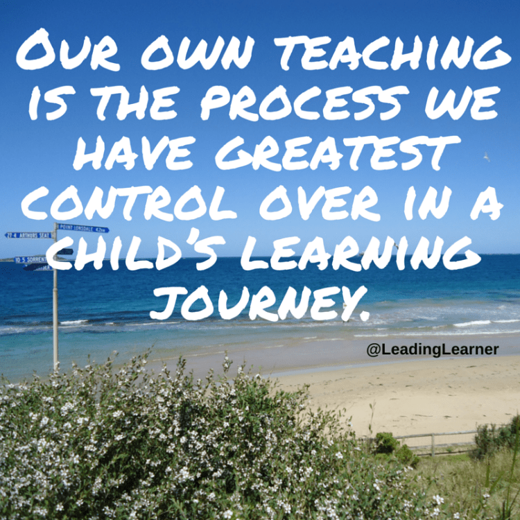 Our own teaching - Quote