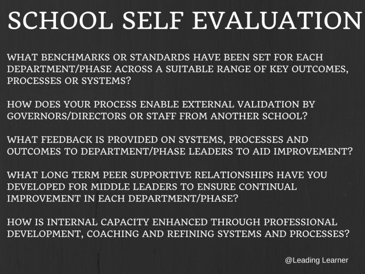 School Self Evaluation