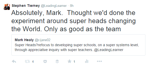 Tweet re. SuperHeads