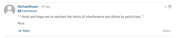 Michael Rosen Comment