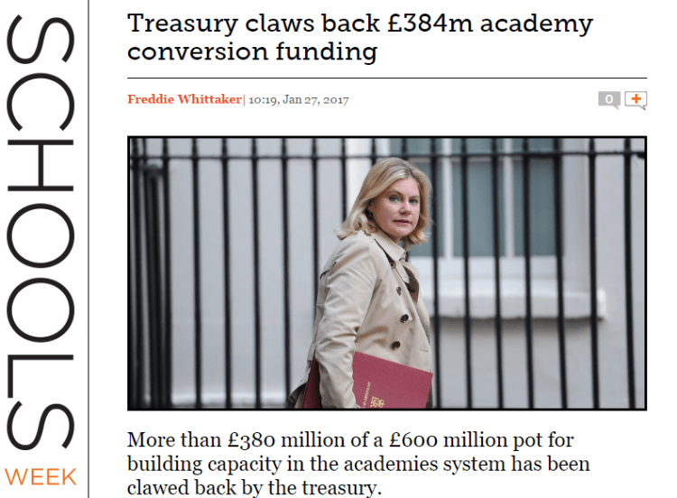 Acknowledgement: Schools Week